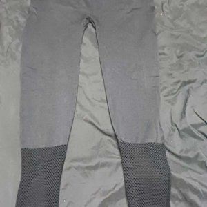 Xhilaration Fishnet Bottom Black Leggings